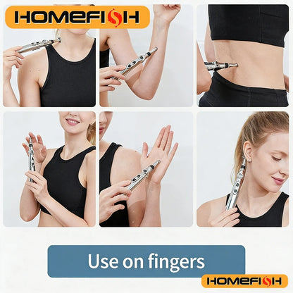 Electronic Acupuncture Pen Meridian Massage Tool for Pain Relief Therapy