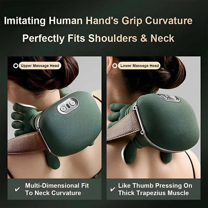 2025 Bionic Neck & Shoulder Massager Shawl with 3 Modes Full Body Use