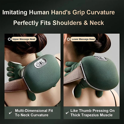 2025 Bionic Neck & Shoulder Massager Shawl with 3 Modes Full Body Use