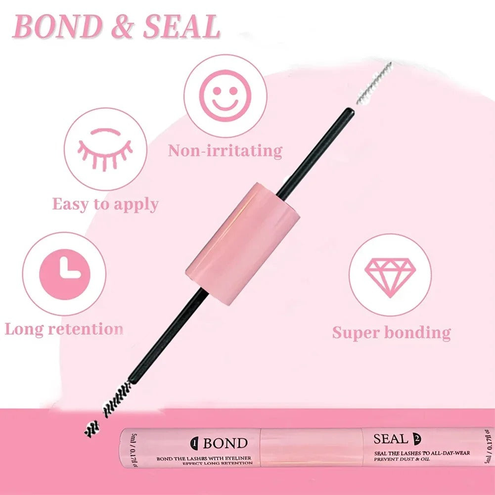 DIY Lash Clusters Extension Kit with Bond Seal & Applicator Tool Set