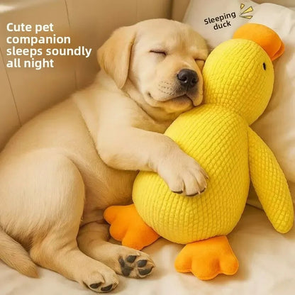 Dog Calming Duck Plush Toy Squeaky Puppy Sleep Aid Durable 1/3PCS