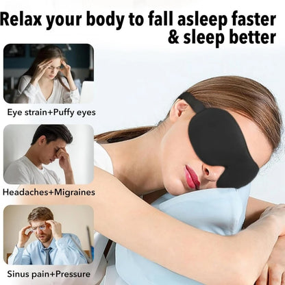 3D Memory Foam Sleep Mask Soft Eye Cover for Travel & Light Blocking