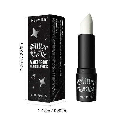 7 Colors Glitter Lipstick Waterproof Long Lasting Metallic Lip Gloss Set