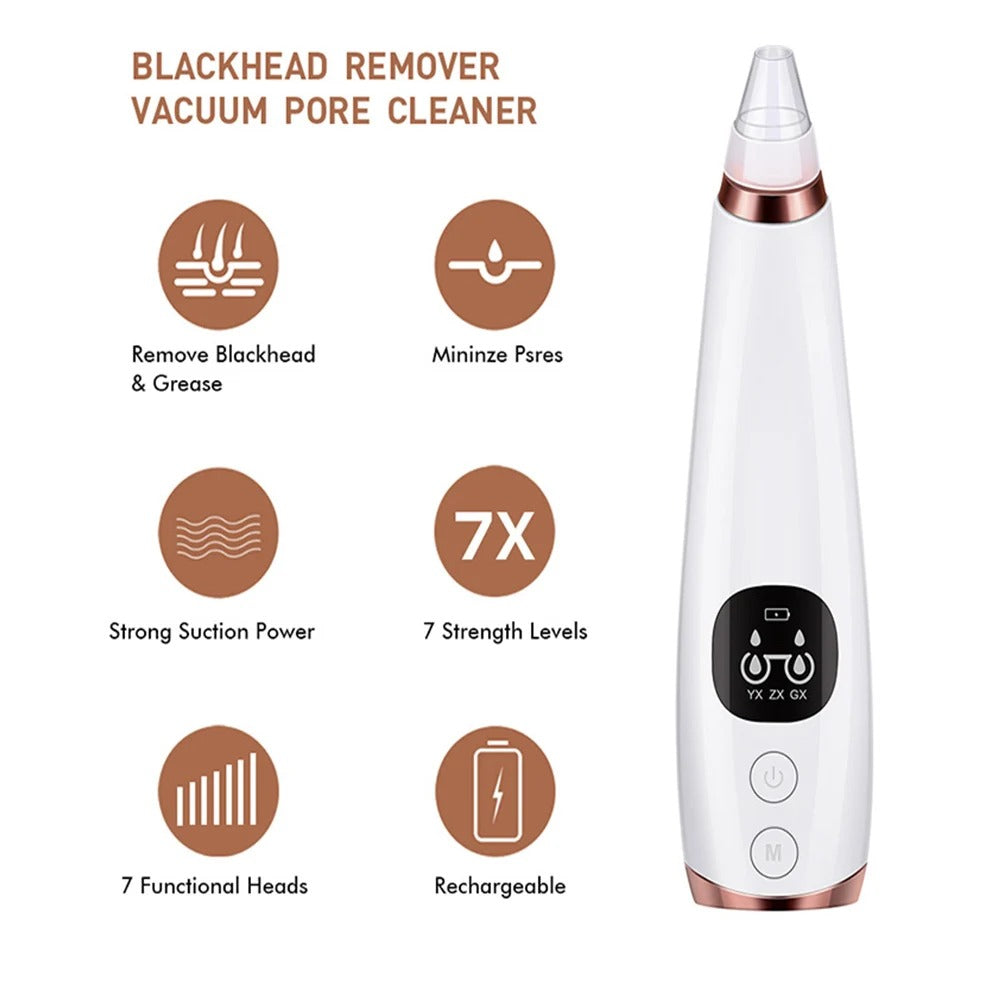 Electric Blackhead Remover Vacuum Pore Cleaner for Deep Facial Cleansing