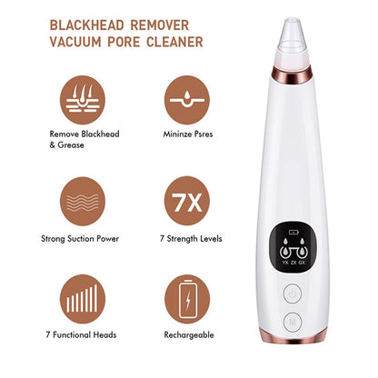 Electric Blackhead Remover Vacuum Pore Cleaner for Deep Facial Cleansing