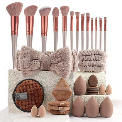 33Pcs Makeup Beauty Sponge Set Large & Small Blending Flawless Kit