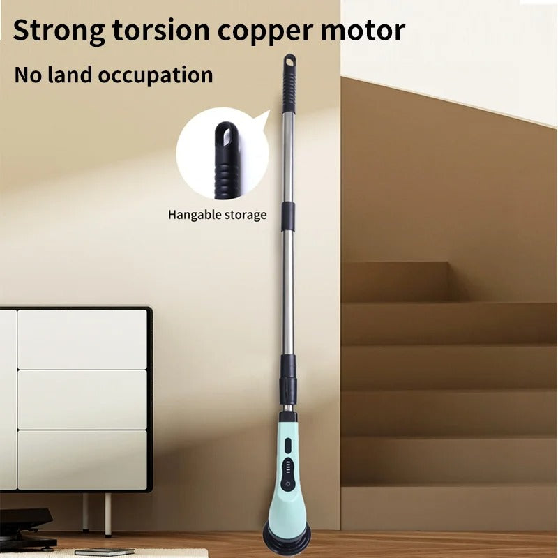 9-in-1 Electric Spin Scrubber Brush for Kitchen & Bathroom Cleaning