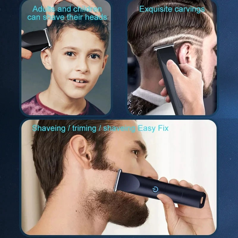 USB Rechargeable Hair Clipper with Adjustable Blade for Hair & Beard