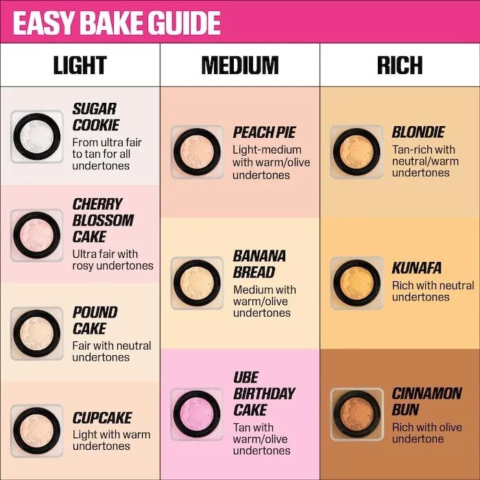 Easy Bake Loose Powder Duo – Brightening & Oil Control Waterproof Makeup