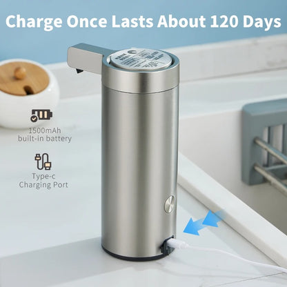 Automatic Sensor Soap Dispenser Stainless Steel Smart Kitchen Soap Machine