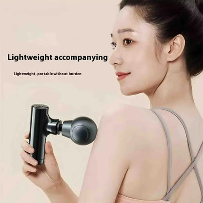 Mini LCD Massage Gun 6 Heads Portable Electric Muscle Massager for Body