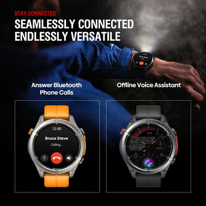 Zeblaze Stratos 4 GPS Smart Watch AMOLED Compass Altimeter Voice Call