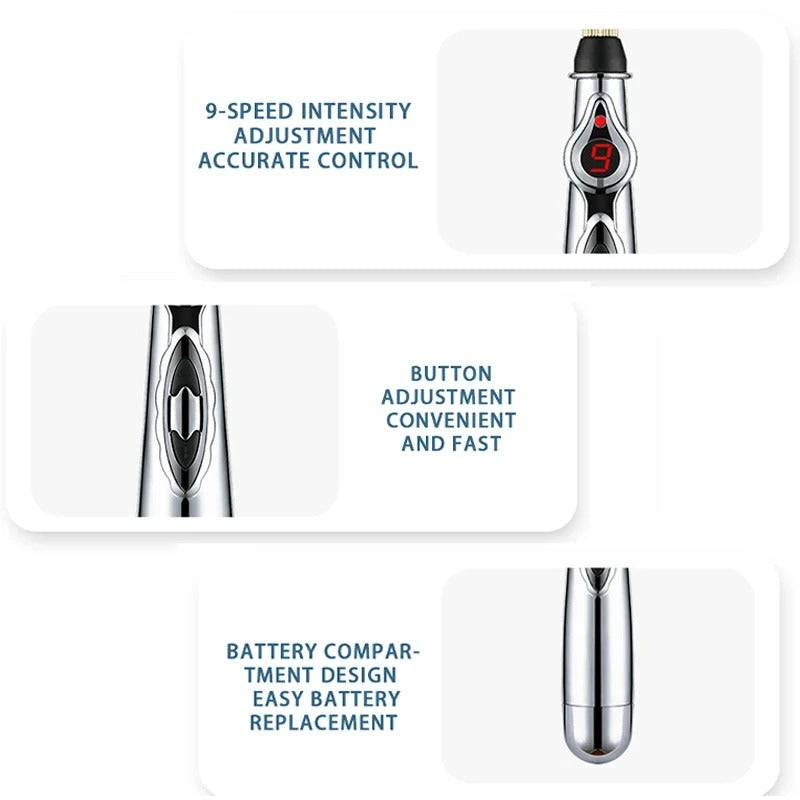 Electronic Acupuncture Pen Meridian Massage Tool for Pain Relief Therapy