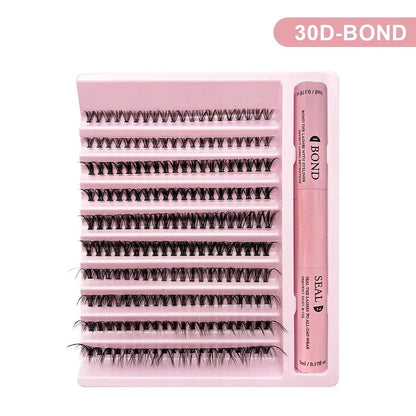 DIY Lash Clusters Extension Kit with Bond Seal & Applicator Tool Set