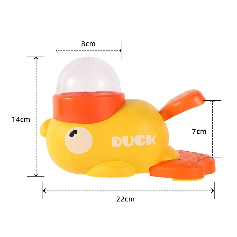 2-in-1 Dog Treat Dispenser Toy Cartoon Duck Slow Feeder Training Toy