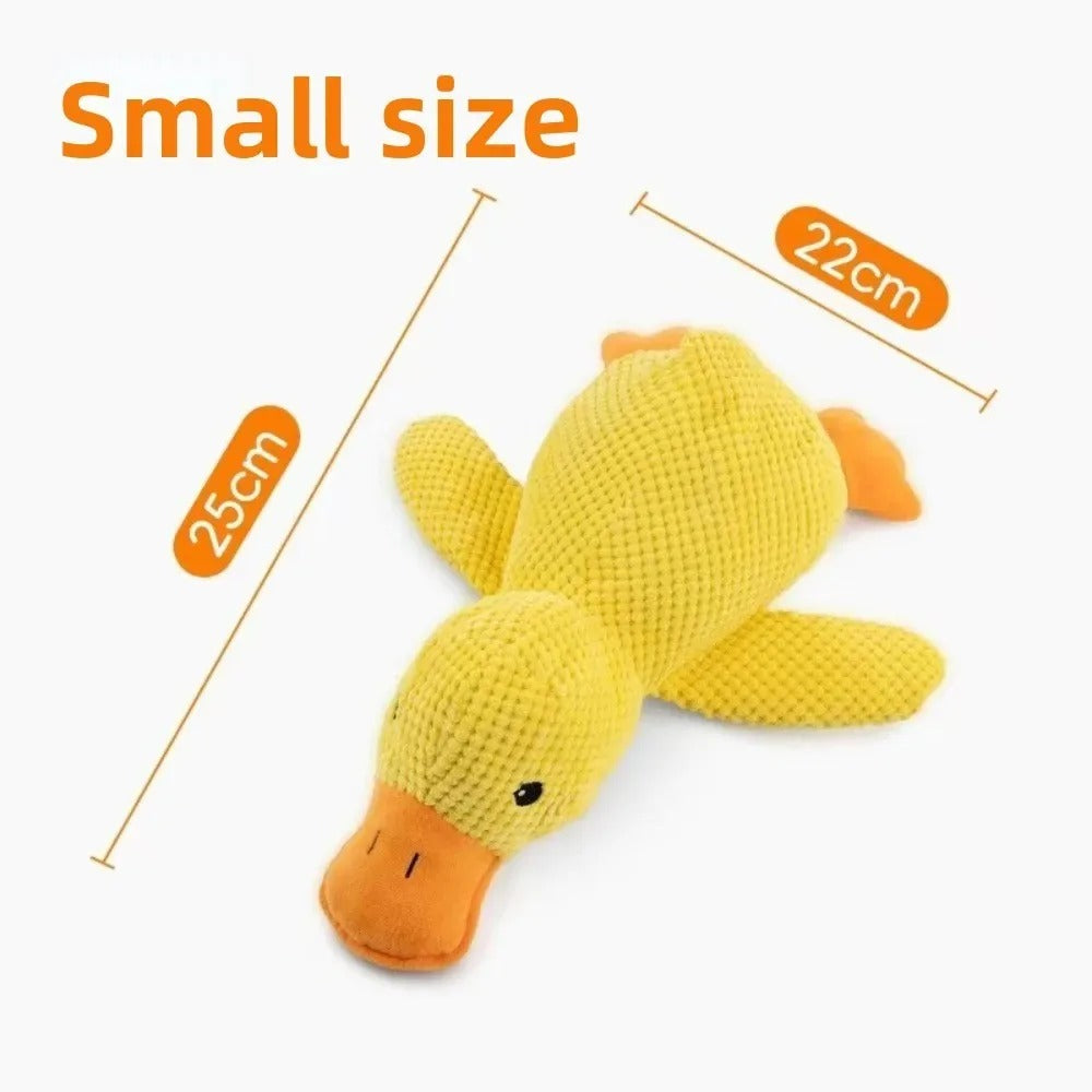 Dog Calming Duck Plush Toy Squeaky Puppy Sleep Aid Durable 1/3PCS