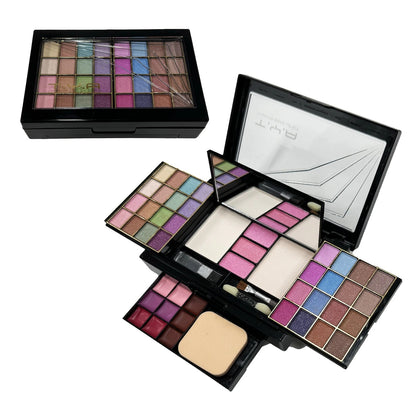 TYA 46 Colors Makeup Set Eyeshadow Blusher Lip Gloss Powder Puff Kit T6145