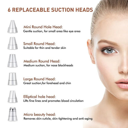 Electric Blackhead Remover Vacuum Pore Cleaner for Deep Facial Cleansing