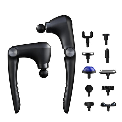 Electric Fascia Massage Gun with Handle for Neck Back Shoulder & Body