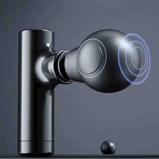 Mini LCD Massage Gun 6 Heads Portable Electric Muscle Massager for Body