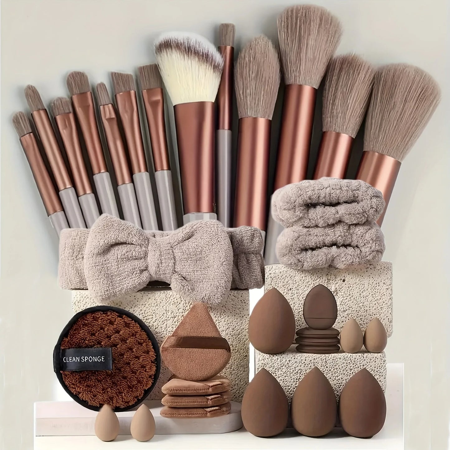 33Pcs Makeup Beauty Sponge Set Large & Small Blending Flawless Kit