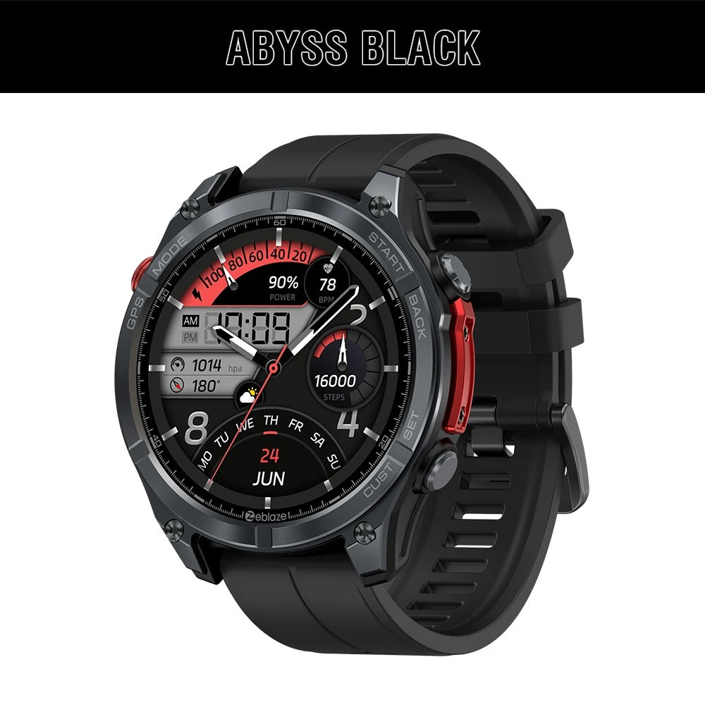 Zeblaze Stratos 4 GPS Smart Watch AMOLED Compass Altimeter Voice Call