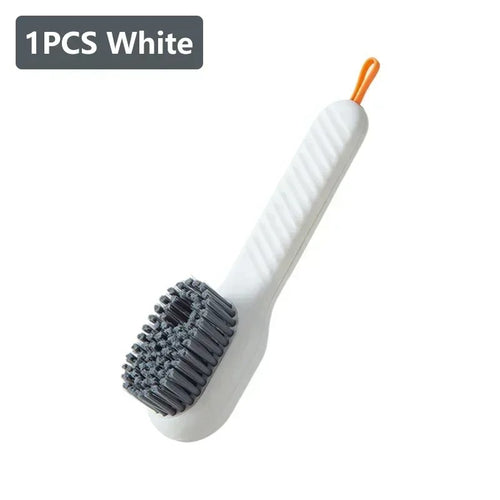 Multifunction Shoe Cleaning Brush with Liquid Dispenser & Long Handle