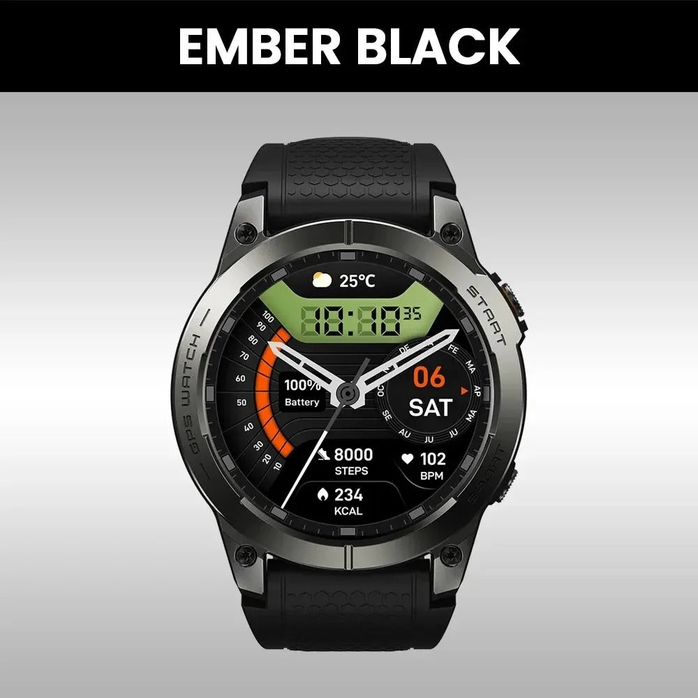 Zeblaze Stratos 3 Pro GPS Smart Watch AMOLED Bluetooth Calls Sports Watch