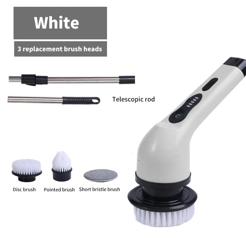 9-in-1 Electric Spin Scrubber Brush for Kitchen & Bathroom Cleaning