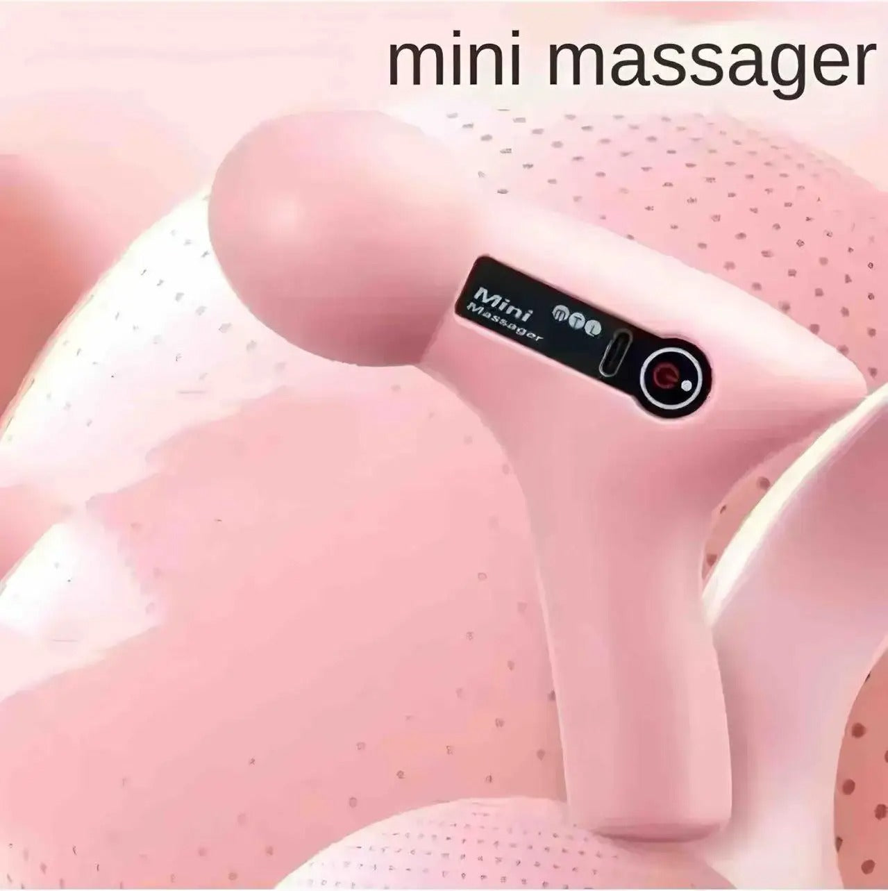 Mini Massage Gun with LCD Screen – 6 Heads Electric Fascia Massager for Neck, Back, Foot & Body Pain Relief