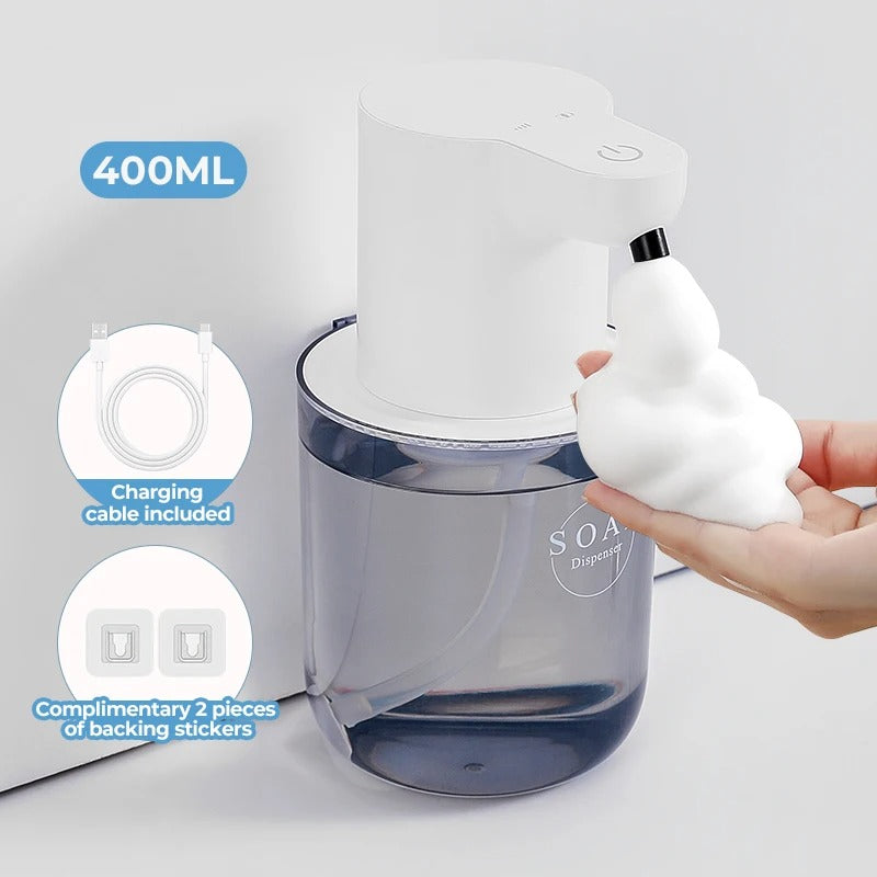 Automatic Wall Mounted Foam Soap Dispenser 500ml Rechargeable Sensor