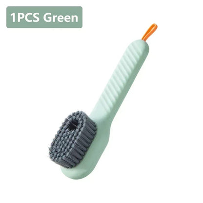 Multifunction Shoe Cleaning Brush with Liquid Dispenser & Long Handle