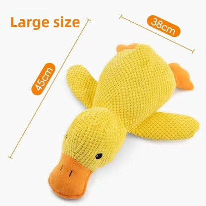 Dog Calming Duck Plush Toy Squeaky Puppy Sleep Aid Durable 1/3PCS