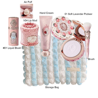 Flower Knows Strawberry Cupid Makeup Kit Face Palette Blush Eyeshadow Set